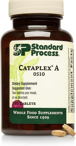 [BRSWGYITBV4G2ETF] Standard Process Cataplex A - Supports Eye Health & Mucous Membranes - Supports Healthy Vision & Provides Antioxidant Vitamin A - Non-Dairy & Non-Soy - 180 Tablets