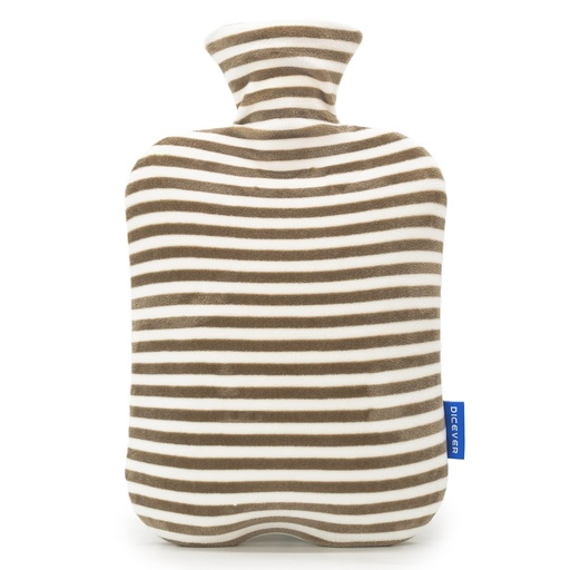 [BRSROC33BMPBQAIY] Hot Water Bottle with Soft Cover, 2L Hot Water Bag for Menstrual Cramps, Neck and Shoulder Pain Relief, Hot and Cold Therapies, Hand Feet Warmer, Gray