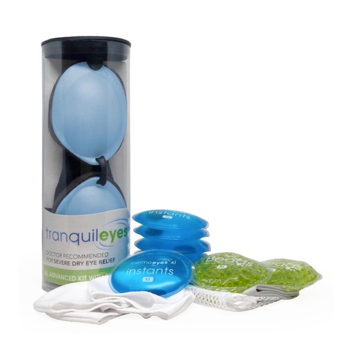 [BRSWGFQZCACQGHTH] EyeEco Tranquileyes XL Advanced Warm Compress, Blue