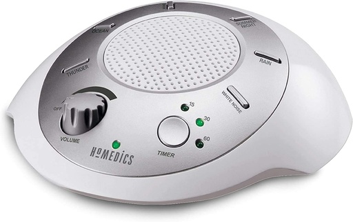 [BRSWIE33BEFRSC3I] Homedics SoundSleep White Noise Sound Machine, Silver