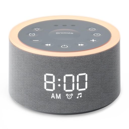 [BRSRAZLRDEGQOA3V] Dreamegg D1+ Sound Machine Alarm Clock, 29 Soothing Sounds with Night Light