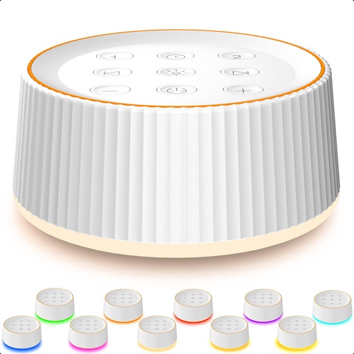 [BRSRMBIDBACGMCI7] White Noise Machine with Night Light for Sleeping