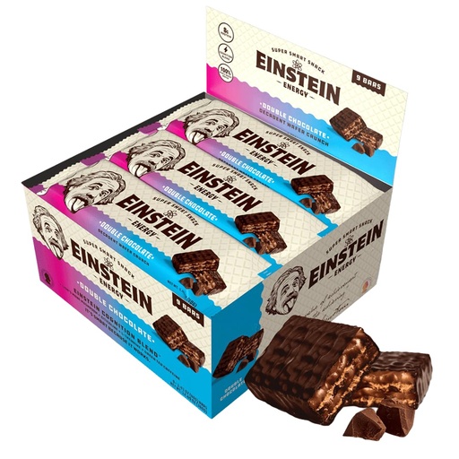 [BRSREAQDDFYQIGTD] Einstein Energy Wafer Protein Bars - Double Chocolate - 9 Count
