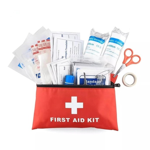 [BRSROHYEA4PRAHLX] Travel Survival First Aid Emergency Kit – 95 Pieces – Compact & Lightweight Emergency Medical Kit for Carry On, Backpacking, and Road Trips