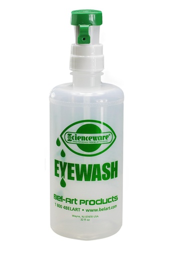 [BRSWIYA7AEPGOGY5] SP Bel-Art Emergency Eye Wash 32 fl oz- Essential Safety Solution for Emergency Kit, Workplace & Home Use, Quick Response Eye Wash Station for Personal & Occupational Safety Compliance Made in USA