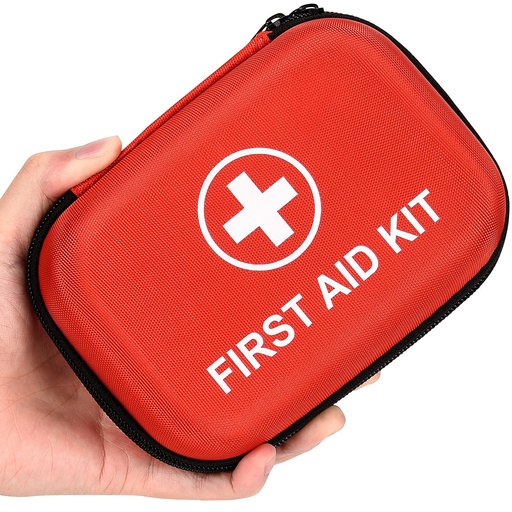 [BRSRGGLRCF6QA3L2] 115 Piece Hard-Shell Portable EVA Emergency Medical Kit, Suitable for Home, Travel, Outdoor, Camping, Office, Car, Hiking, and School (115 Pcs)