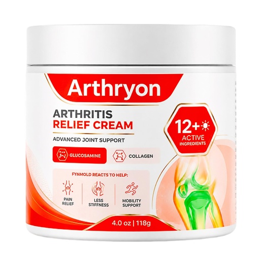 [BRSRY2Q2BMNBU3TH] Arthryon Arthritis Cream, Heat Relief Cream, 4 oz, for Knees, Hands, Shoulders and Daily Body Care (1PCS)