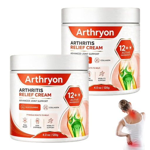 [BRSRY2YNDMMQEHL7] Arthryon Arthritis Cream,Heat Relief Cream for Knees, Hands & Shoulders, Daily Body Care (2PCS)