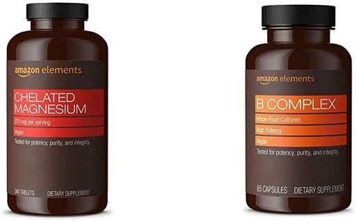 [BRSWYYI7PIIW2CTA]   Elements Chelated Magnesium Glycinate (240 Tablets) and   Elements B Complex (65 Capsules)