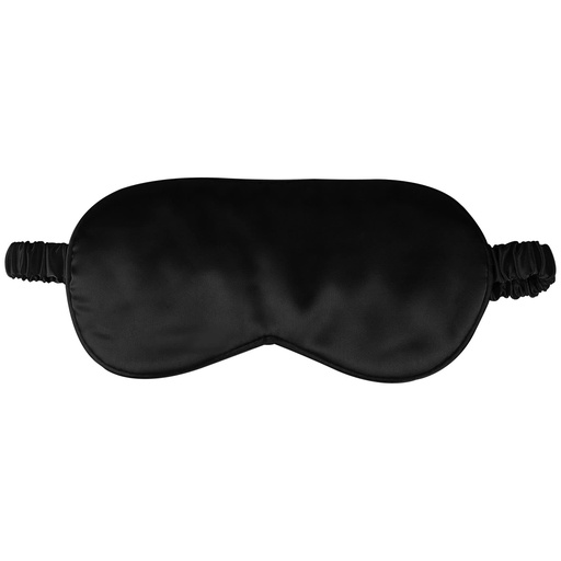 [BRSROGAEOYDRUD3K] 1 Pack Sleep Mask, Silk Eye Mask with Elastic Strap, Blindfold, Soft Silk Sleeping Mask for Girls, Women, Men (Black)