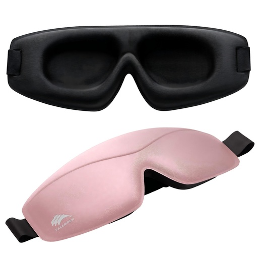 [BRSRYYD4AUPWY2DJ] Sleep Mask for Women Men: 100% Blackout 3D Eye Mask for Sleeping, Sleeping Mask for Side Sleepers, Zero Pressure Memory Foam Eyelash Friendly Breathable Eye Cover, Airplane Travel Essentials-Pink