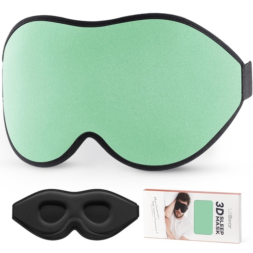 [BRSRE2QBAEBWYALB] LitBear Sleep Mask for Side Sleeper Women Men, Eye Mask for Sleeping