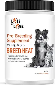[BRSRMGQ7CUMGYALZ] Breed Heat - Breeding & Reproductive Supplement for Dogs & Cats (Formerly Thomas Labs, Same Product) - 16 oz Powder