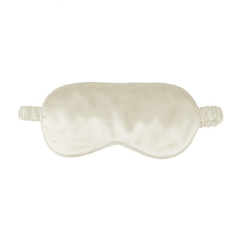 [BRSROAY6OQMBYFLF] 1 Pack Sleep Mask, Silk Eye Mask with Elastic Strap, Blindfold, Soft Silk Sleeping Mask for Girls, Women, Men (White)