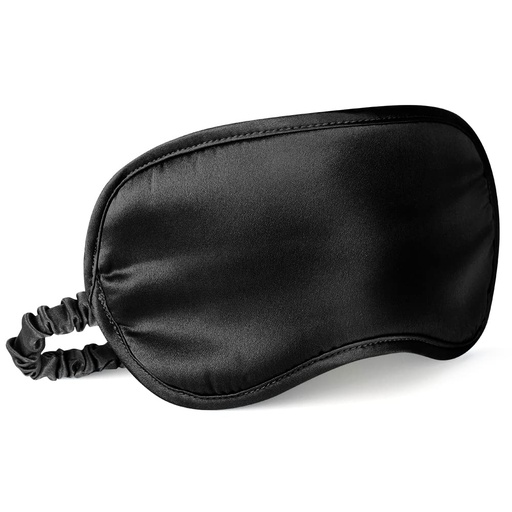 [BRSWG2TRBYCROF3L] LULUSILK Mulberry Silk Sleep Eye Mask for Sleeping Women and Men, Black