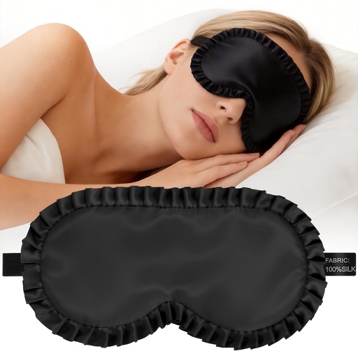 [BRSRGGATC55QK3LZ] Silk Sleep Mask for Women, 100% Mulberry Silk Eye Mask for Light Blocking