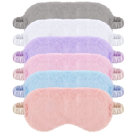 [BRSW2ZQTCR7BSA3U] SATINIOR 6 Pieces Plush Eye Mask Soft Sleeping Blindfold