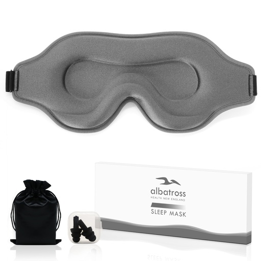 [BRSW2AQ3AAHBQ2DU] Sleep Mask for Men and Women, Lash Extensions 3D Eye Mask, Ash