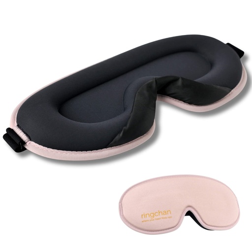 [BRSRAC36AUOR63LU] Ringchan Sleep Mask for Women, True Blackout Eye Mask, Dusty Rose Pink