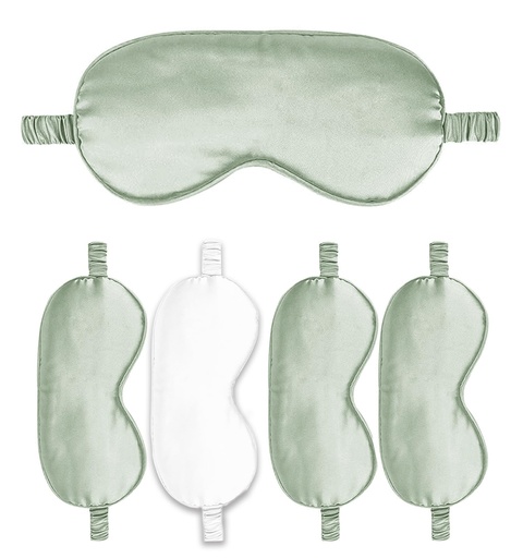 [BRSRGY35OIPRADY4] Sleep Masks 5PACK Silk Eyes Cover Satin Eye Mask Silky Blackout Soft Blindfold Sleeping Eyeshades Covers Bridesmaid Gifts