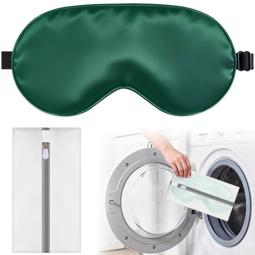 [BRSRGFQNOUPWKYL2] Silk Sleep Mask for Sleeping, Blackout Eye Mask with Adjustable Strap