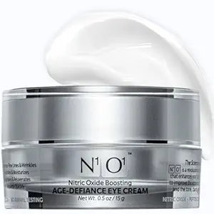 [BRSWYAA7BUNRQ3TJ] N1O1 Age-Defiance Eye Cream - Day & Night Moisturizer with Nitric Oxide, Hyaluronic Acid, Complex Peptides, Ceramides - Hydrating Eye Cream for Dark Circles, Wrinkles, Fine Lines, Puffiness - 0.5 oz.