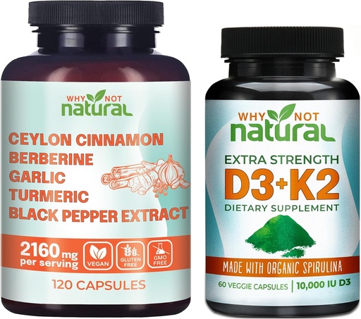 [BRSROGAQB4IBE2A3] Why Not Natural Ceylon Cinnamon with D3K2 Capsules