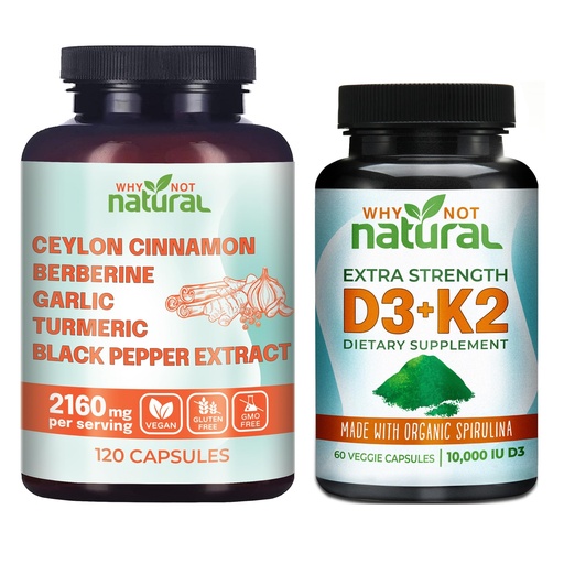 [BRSROGAQB4IBE2A3] Why Not Natural Ceylon Cinnamon with D3K2 Capsules
