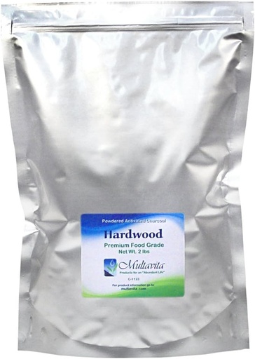 [BRSWI2T7OUPRSYDE] 2 lb Hardwood Activated Charcoal Powder in Mylar Bag
