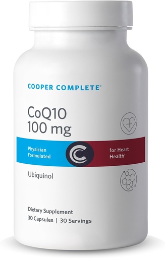 [BRSWKE3RDIMQC2LO] Cooper Complete - CoQ10 100 mg - Coenzyme10 Ubikinolin täydennysosa - 30 kapselia 1 kapselin pakkaus