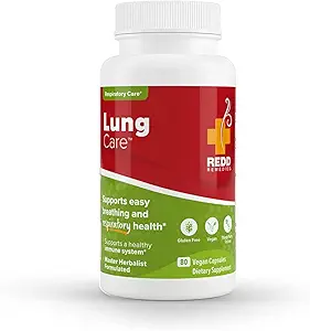 [BRSWGFDROABGG2Q7] Redd Remedies, Lung Care, Supports Easy Breathing and Respiratory Health, 80 Vegan Capsules