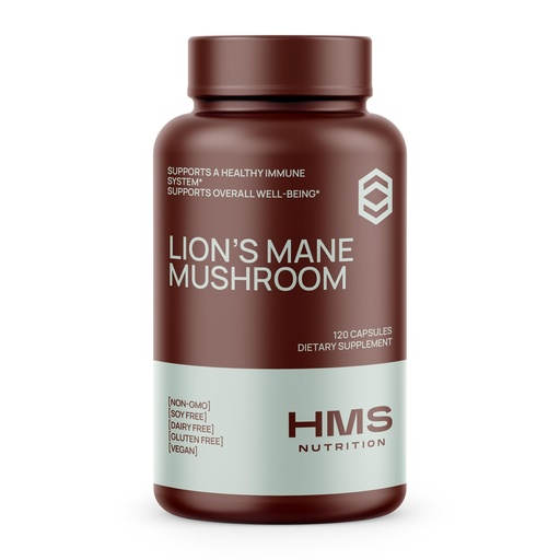 [BRSWYZA7OUFAOAI2] HMS Nutrition Lions Mane Supplement Capsules, Lions Mane Mushroom for Immune Support, Memory & Focus Supplement, 1000mg per Serving, Non-GMO Vegan, 120 Capsules, 2 Month Supply