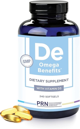 [BRSWIBIRAVYBCETO] PRN DE Omega 3 suplementaris - 240 Softgels, 60- Dia Strampy - rTG Omega 3 Petits àcids amb 1680mg EPA, 560mg DA D per a l' aparença, parsec, Ull i Cor Salut