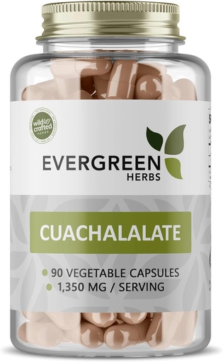 [BRSWKHY5DJ7WGGDM] Evergreen Herbs Cuachalalate Herb (Amphipetyglum Adstringens) - Resealable Stand Up Pouch to Ensure Freshness! (Capsules)
