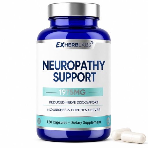 [BRSRYZL5CQFQE23L] Neuropathy Supplement, with Alpha Lipoic Acid 600mg, 120 Caps