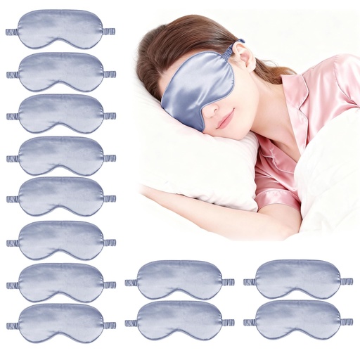 [BRSRGYYKOJ5BEFIV] 12PACK Silky Sleep Masks Satin Eye Mask Silk Eyes Cover for Sleeping Blackout Eyeshades Soft Blindfold Travel Nap Gifts