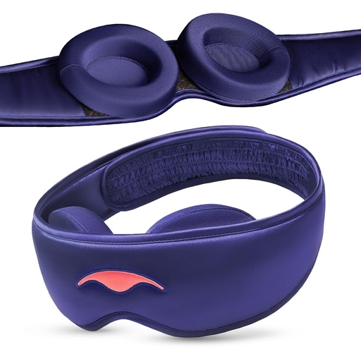[BRSRA2QEOYCBAGT6] Manta Silk Sleep Mask – Premium 22 Momme Silk Eye Mask, Designed for Blackout Comfort, Breathable and Washable, Adjustable Fit (Purple)