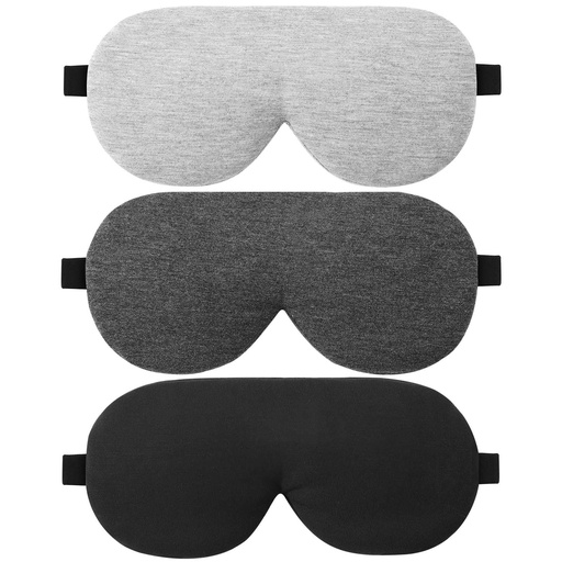 [BRSWYGQ2OACGYYL5] ALASKA BEAR 3 Pack Sleep Eye Masks Organic Cotton Cool Bamboo