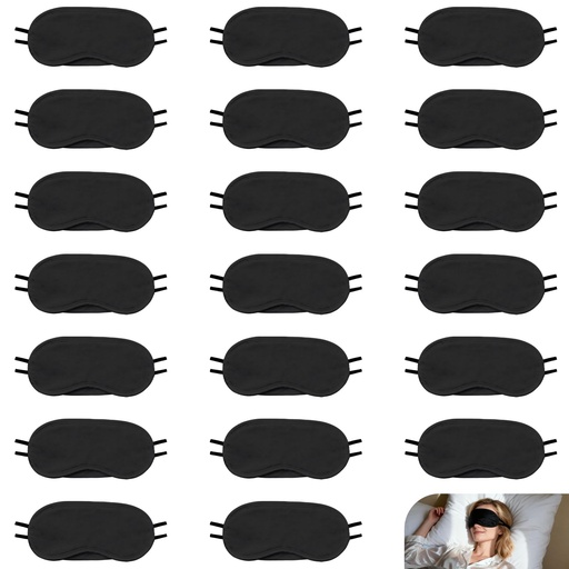 [BRSRGZAPOAPQO2TX] 20-Pack Blindfold Sleep Mask Bulk, Eye Covers for Sleeping
