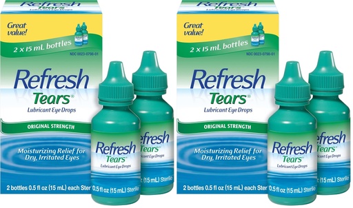 [BRSRY23RC57REEL4] Refresh Tears Eye Drop Liquid Lubricant Bottle, 0.51 Ounce, 4 Pack