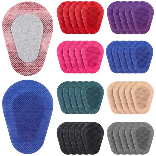 [BRSROED2DEMQ4GTH] Panitay 40 Pcs Adhesive Eye Patches for Adults,3.3 X 2.3 Inch,Multicolor
