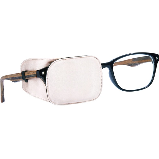 [BRSWGBT7OINQAAI4] Astropic Silk Eye Patch for Adults Kids Glasses to Cover Either Eye (Medium, Creamy Beige)