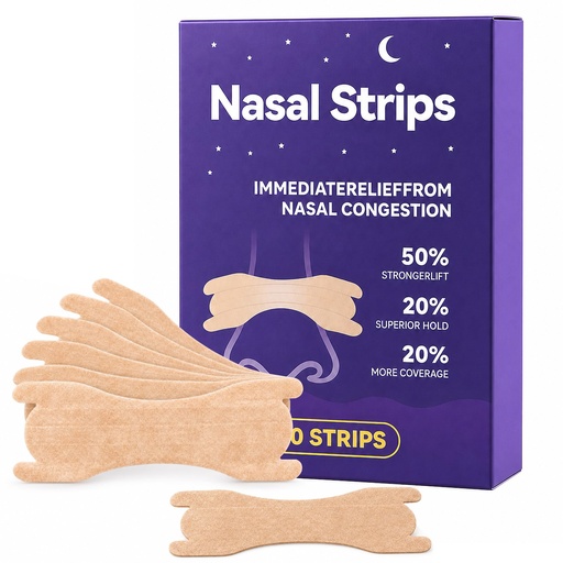 [BRSRGYYECINGM3TL] 60PCS Nasal Strips for Snoring Extra Strength Nasal Congestion Relief