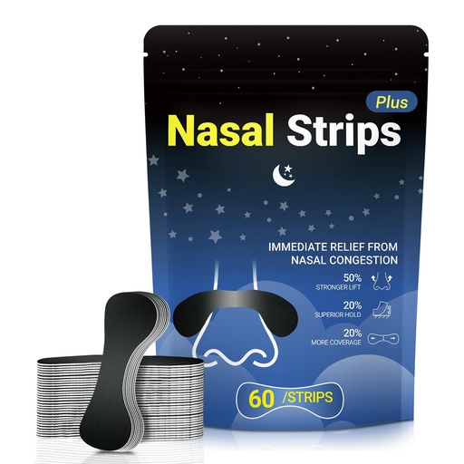 [BRSRYZQTBAJR433J] 60ct Nasal Strips for Snoring,Extra Strength Nasal Strips for Breathing1