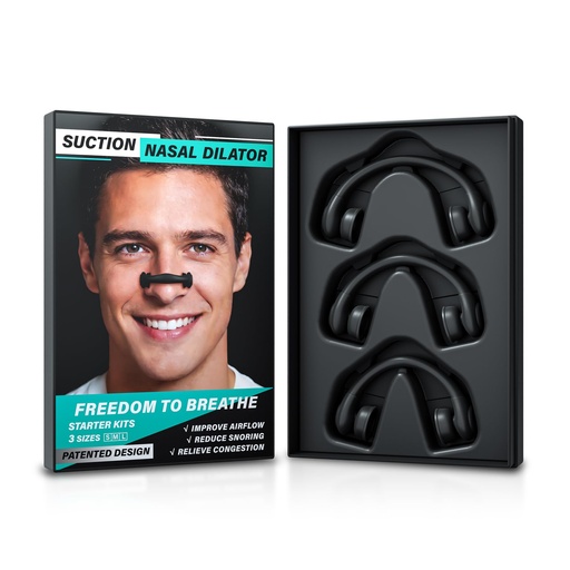 [BRSRYZQYCF5RUFAU] Suction Nasal Dilators, Reusable Nose Strips for Breathing & Sleeping