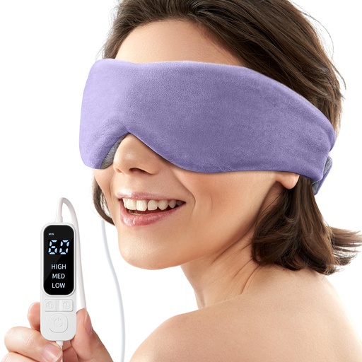 [BRSROAA7BYNQO3YU] YFONG Heated Eye Mask, Warm Eye Compress Mask for Dry Eyes, Sleep Mask