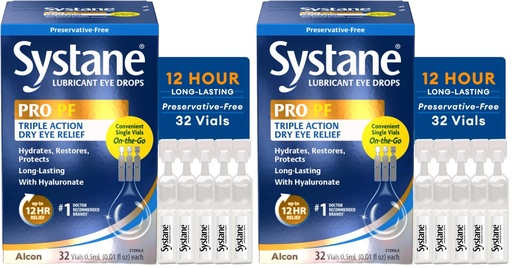 [BRSRGCAFOZYWODTO] Systane PRO PF Multi-dose Preservative-Free Lubricant Eye Drops 32 Vials (Pack of 2)