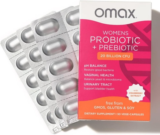 [BRSWYEA5B4NAI3Q3] Ormax Salut Prebiotics i complex complexos probiòtics per a Dones, pH, Salut, Urinary Tract, Yest i BV, Lactobacilis i Bifidobaculi Vegan, Organica, Guten FreeFuge-Cules