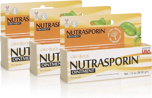 [BRSWGHALDMOW2DTX] 3rd Rock Essentials | Nutrasporin Ointment | First Aid Ointment | (1.0 oz | 3 Packs)