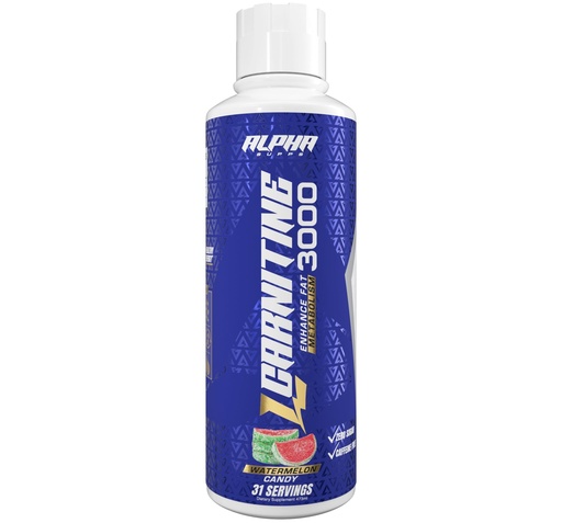 [BRSRMEAZCUIBQDLO] Alpha Supps L Carnitine Liquid 3000 | Stimulant-Free Fat Burner Supplement for Men & Women | Pre-Workout Energy Boost & Muscle Recovery | Zero Sugar, Fat, & Carbs | 31 Servings (Watermelon Candy)